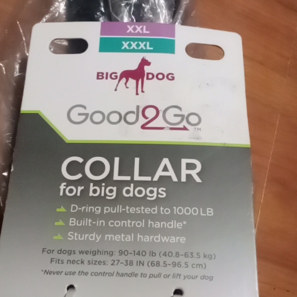 Good2Go Dog Nwt Good2go Back Collar Wcontrol Handle For Big